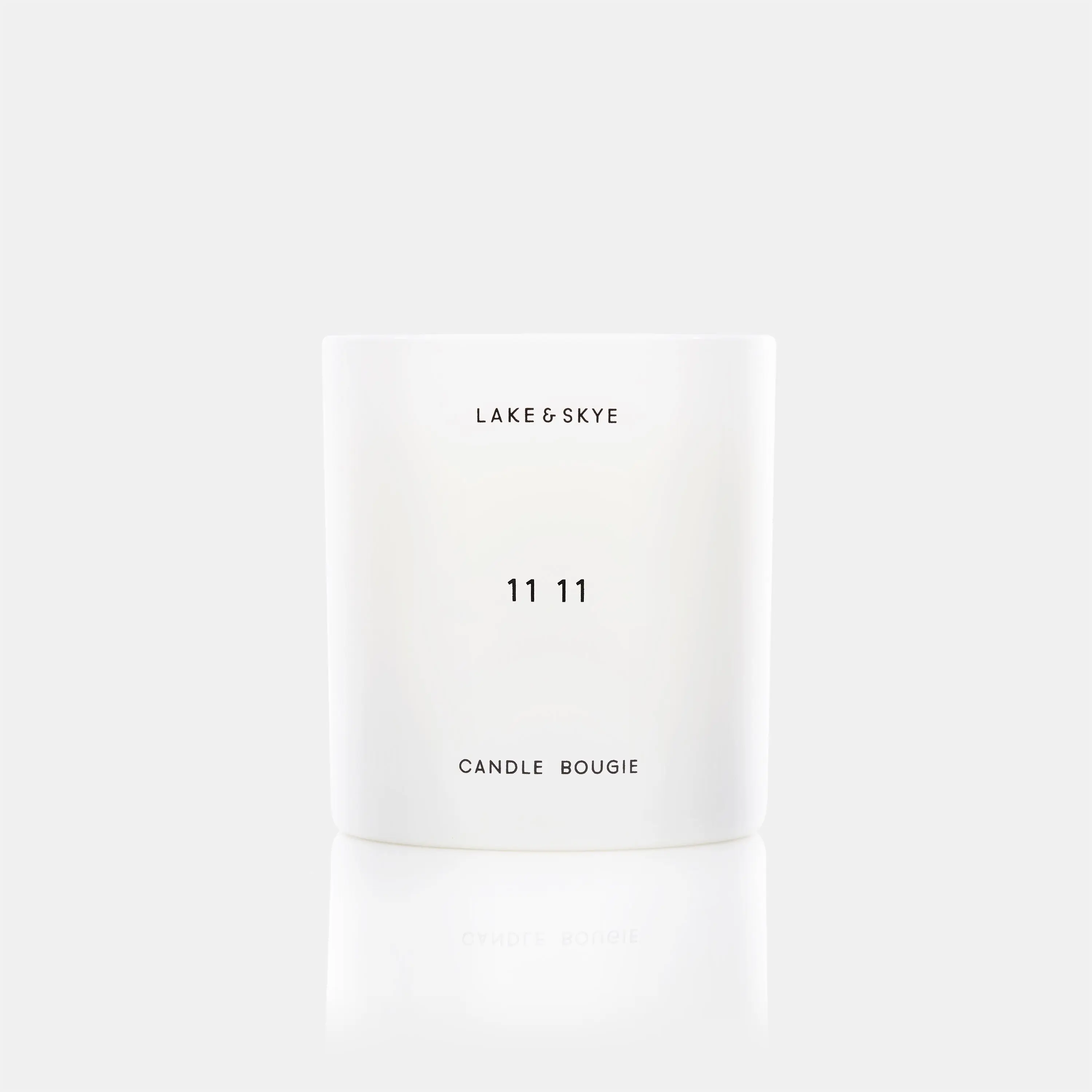 Lake & Skye 11 11 Fragranced Soy Candle - Home Decor Candles, White Musk & White Amber Scent, Long-Lasting 8 oz Home Fragrance Decor Item