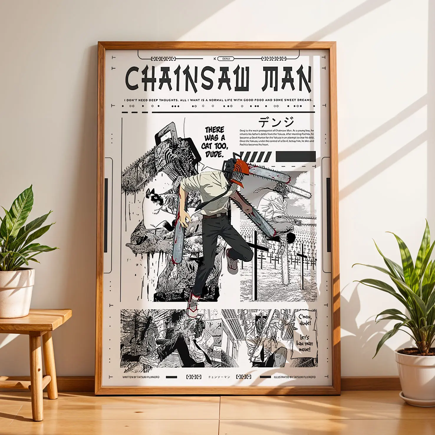 CHAINSAW Man Anime Poster UNFFRAMED - Denji Art- Makima Anime Wall Art- Power - Anime Manga Panel POSSTER - Gift for Manga Lovers - Manga Wall Collage Decor - Anime Art Poster