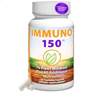 Immuno 150 Immune Support Capsules – 70 Plant-Based Minerals, 13 Essential Vitamins & 68 Nutrients, Daily Wellness Formula – 150 Veg Capsules