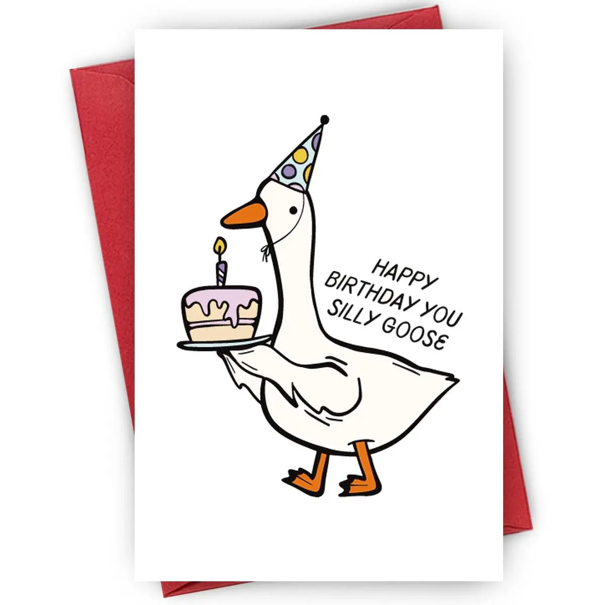 Happy Birthday Silly Goose - A Hilarious Birthday Wish for Your Favorite Goose. Perfect For Friends, Besties. Fun Party Cards Birthday Card Funny Greeting Card