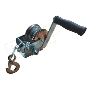 600 lbs Hand Winch Heavy Duty Steel Cable Crank Gear Winch ATV Boat Trailer 0900170