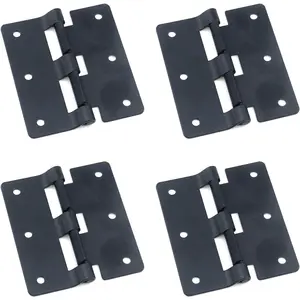 4Sets Take Apart Hinges - Black Lift Off Hinge Door Removable for Flight Case, 3.03" x 2.64"