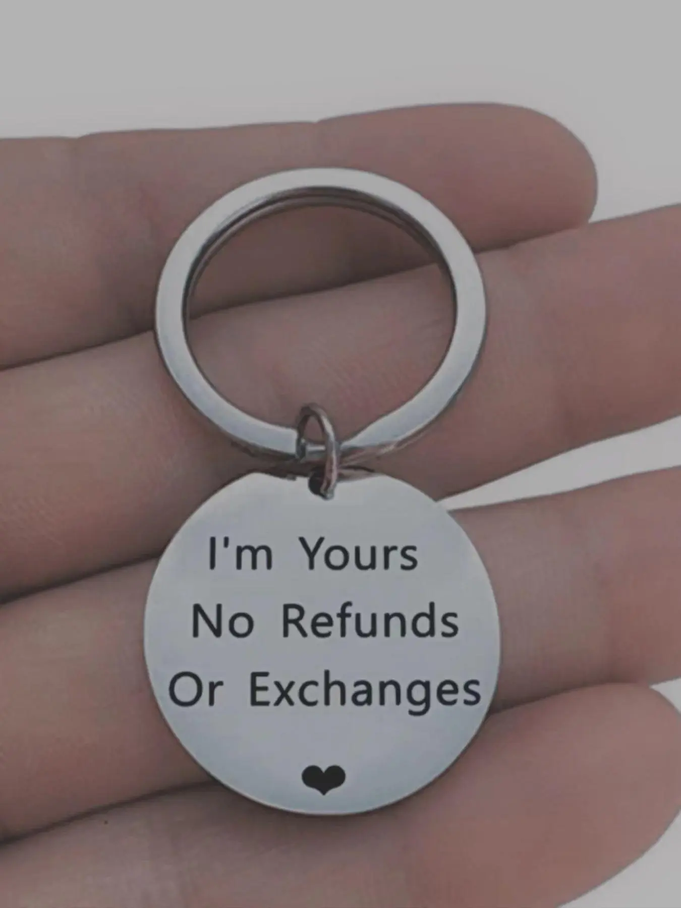 Cute Romantic Personalized Letters Engraved Car Keychain, Chic Meaningful Trendy Keychain & Key Fob, Fashionable Accessories As Valentines Gift for Boyfriend & Girlfriend
