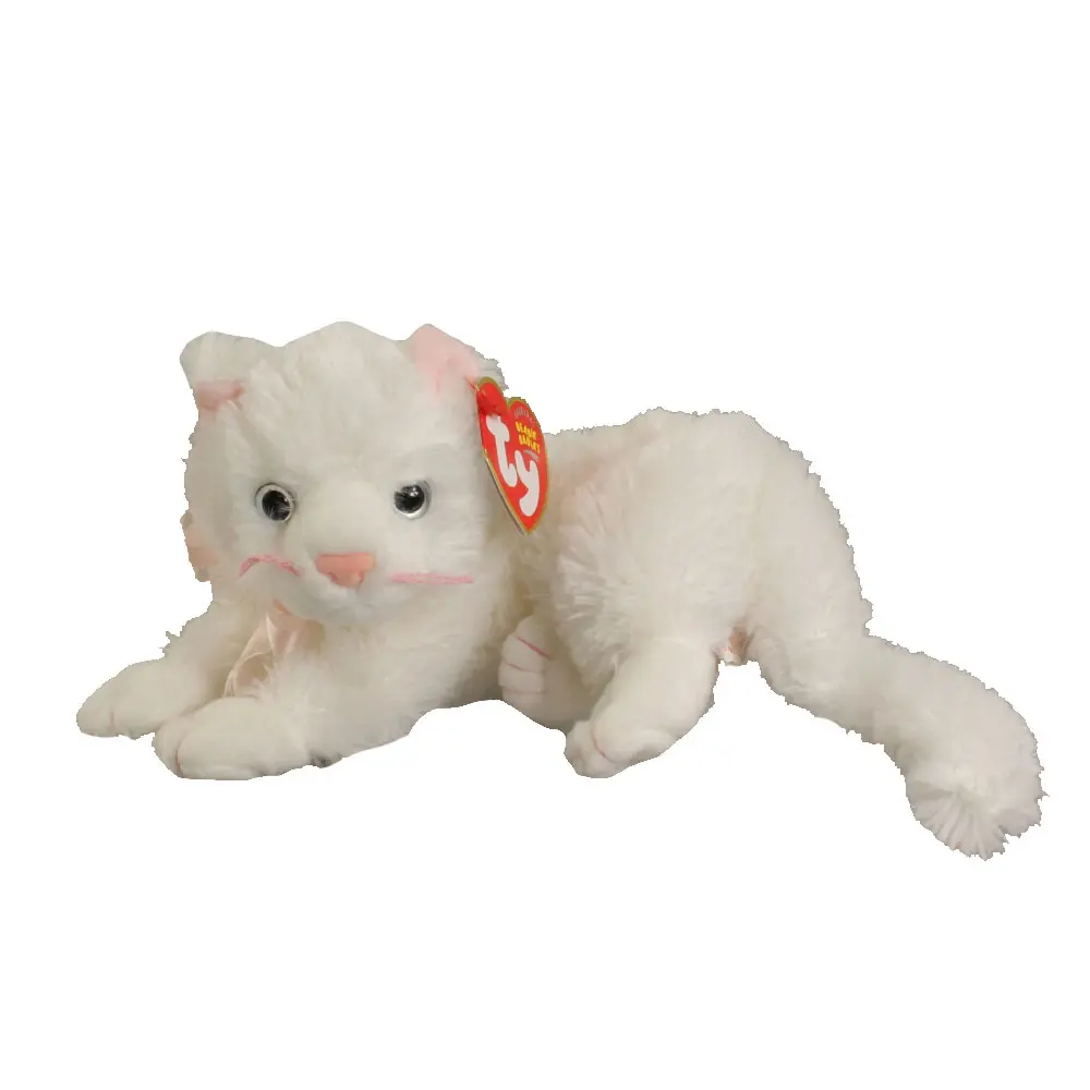 TY Beanie Baby - BIANCA the White Cat (8 inch) (2004) - MWMTs