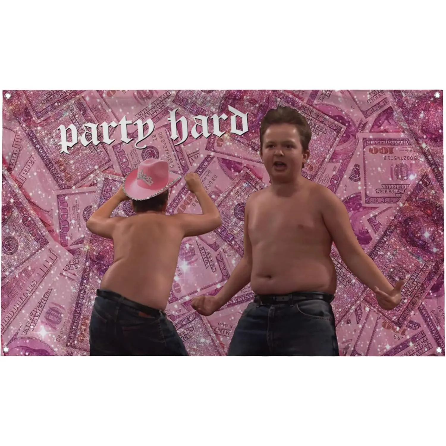 Gibby Party Hard Funny Meme Flag - 40x60 in iCarly Design Wall Tapestry for Bedroom, Gym, College Dorm Decor
