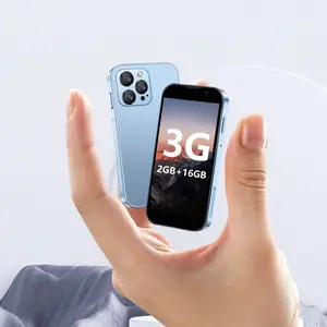 3-inch mini pocket smartphone with HD touch screen, 2+16GB RAM, dual SIM dual standby, 2MP+5MP dual camera, 3G unlocked Android 9 smartphone, supports WiFi, Bluetooth, GPS, and calls.Suitable for children's portable phone