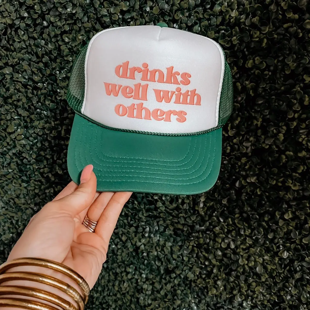 Drinks Well With Others Trucker Hat