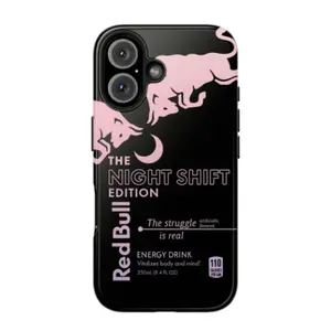 Red Bull Energy Pattern Phone Case — Compatible with iPhone 17 / 16 / 15 / 14 / 13
