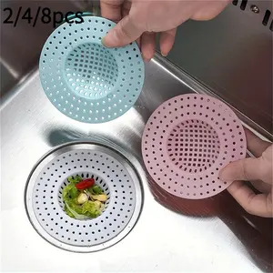 Standard Size Sink Drain Filter Set (1/2/3/4/5/6/7/8/9/10/15PCS) | Random Color Anti-Clog Mesh Strainer | Durable & Easy to Clean Drain Protector for Kitchen & Bathroom