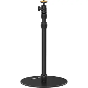 LS09  Projector Floor Stand for Nebula/XGIMI/Other Video Projectors, Mevo Camera Stand, 16.5-34.6inch Adjustable, Compatible with Projector/Camera/Phone//Webcam/Lights