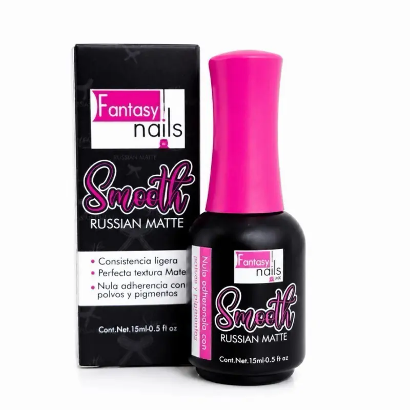 Fantasy Nails Smooth Russian Matte Top Coat - Long-Lasting Nail Care - 15ml