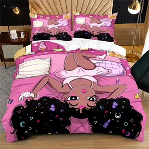 Cute Girl Princess Dress Bedding Set, Soft Comfortable Sheet Set Includes Pillowcases, Perfect for Bedroom Decor