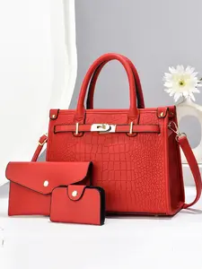 Fashion Three-Piece Set Retro Crossbody Bag, Multifunctional Large Capacity Shoulder Bag, Stylish Design, New Women's Handbag