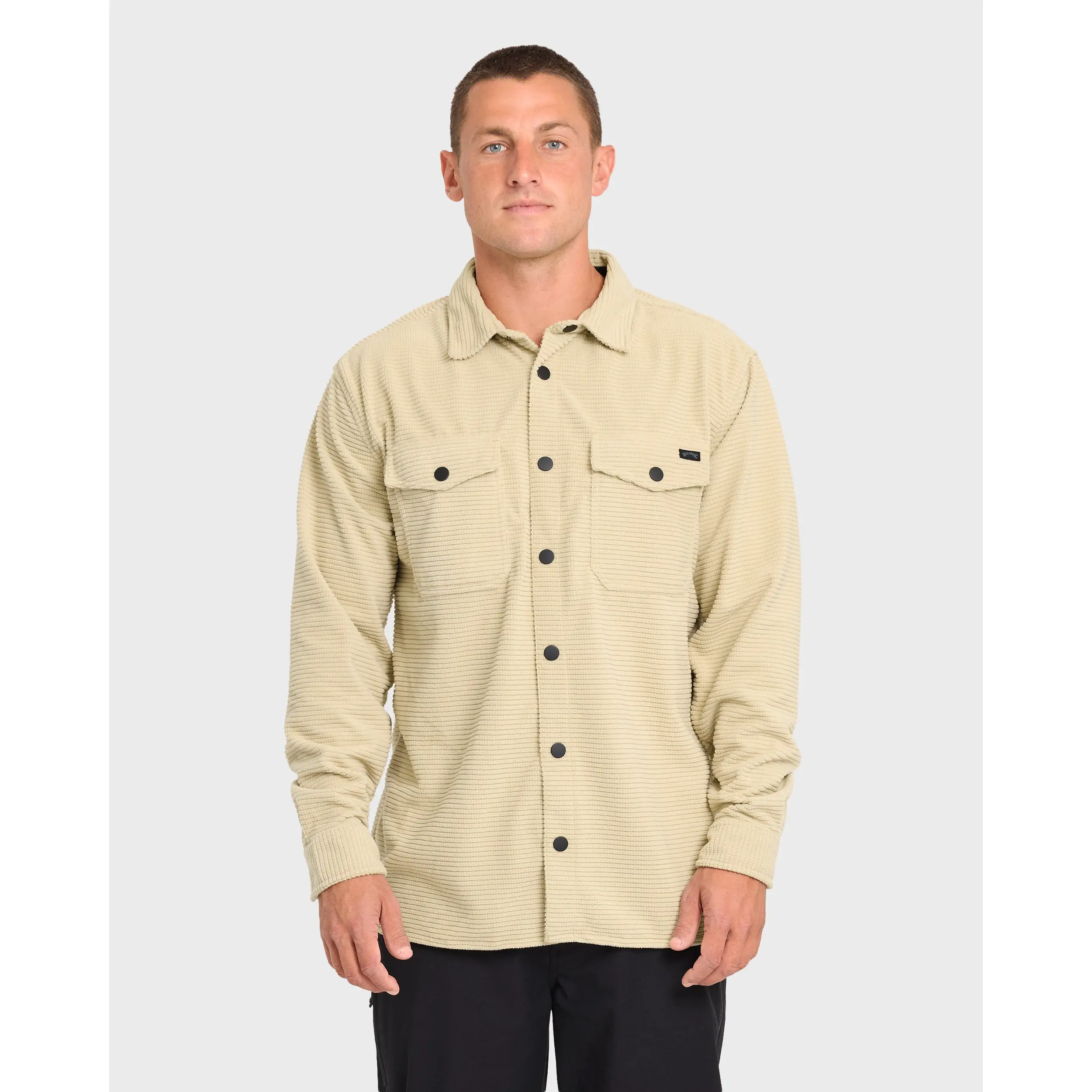Adventure Division Ridge Long Sleeve Fleece Overshirt - Sand Khaki