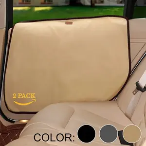 2-Piece Dog Car Travel Accessories - Car Door and Seat Protection Covers, Scratch Guard For Pets, Waterproof Nail and Paw Protectors