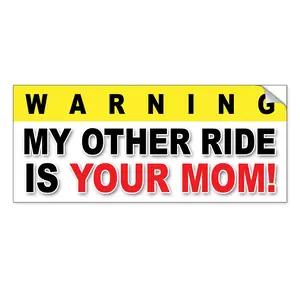 Mom Funny Removable Bumper Sticker