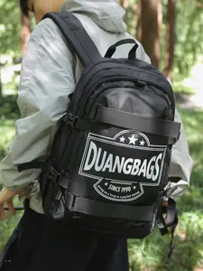 A must-have backpack for street fashion! Durable Backpack, Made of waterproof nylon, featuring a multi-pocket design and straps to secure a skateboard | Stylish Daypack, Perfect for school, commuting, skateboarding and outdoor sports!