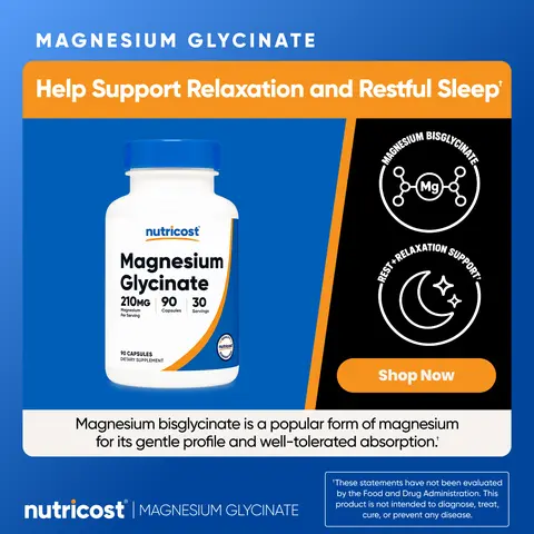 Nutricost Magnesium Glycinate 210MG