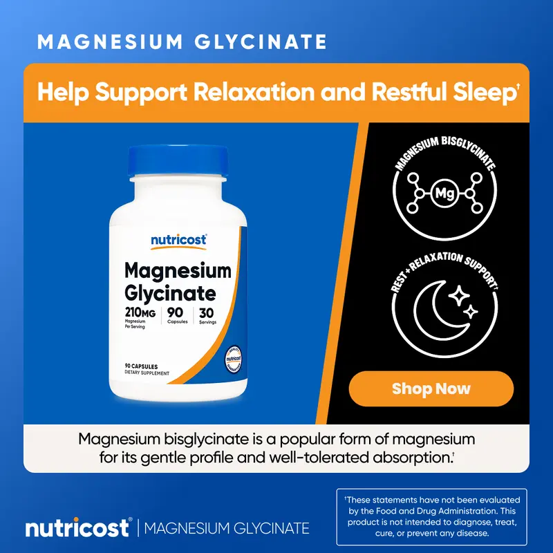 Nutricost Magnesium Glycinate 210MG