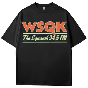 Retro WSQK The Squawk Shirt, 80s Hawkins Radio Station Tee, Vintage Sci-Fi Graphic T-Shirt, Gift For Stranger Things Fans, Unisex Tee