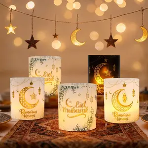 6pcs Ramadan Mubarak Lampshade EID Mubarak Decor For Home Home Decor Ornaments Paper Lantern No Lights Ramadan Kareem Party Gifts