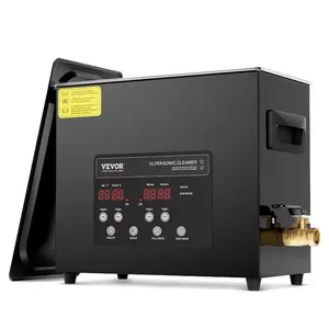 Fathersdaygift VEVOR 6L Ultra Sonic Cleaner, 180W Digital Ultrasonic Cleaning Machine with Gentle Mode Upgraded Degassing, 40kHz Industrial Ultrasound Cleaner with Heater Timer for Retainer, Jewelry, Toolsdealsforyoudays