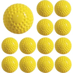 12 Pack Pitching Machine Softballs,12-Inch Pitching Machine Softballs for Hand-Eye Coordination, Hitting and Fielding Practice