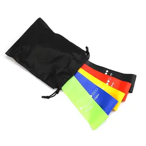 Resistance Bands for Working Out, Exercise Bands with 5 Resistance Levels, Natural Latex Resistance Bands Designed for Home Fitness, Strength Training and Flexibility Exercises