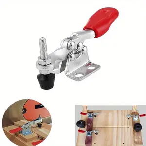 GH-201 Horizontal Toggle Clamp Quick-Release Toggle Clamps Set 27KG/59.5lb Vertical Toggle Clamp Hand Clip Tool Adjustable Clamp Height
