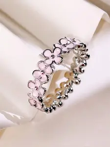 Flower Design Ring, Fashion Accessories for Women & Girls, Trendy Jewellery Accessories, Trendy All-match & Exquisite Jewelry for Birthday Gift, Statement Rings, Rose Flower Ring
