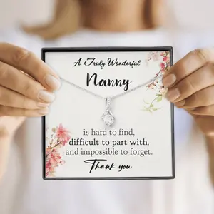 Personalized Nanny Gift, Gift For Nanny Leaving, Childminder Gifts, Thank You Nanny Gift, Nanny Appreciation, Nanny Necklace, Gift For Babysitter