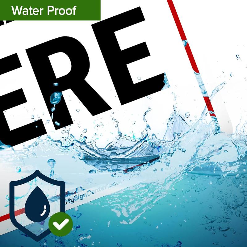 Custom Sign, Custom Sign for Business, Indoor/Outdoor use. 7x10 Inches, Rust Free .040 Aluminum, Fade Resistant, Made in USA by My Sign Center (Header)