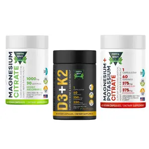 Green Royalty Vitamins and Citrates Combo Dietary Supplement 60 Capsules Edible with Supportive Nutritional Benefits for Healthy Aging Healthcare Fitness