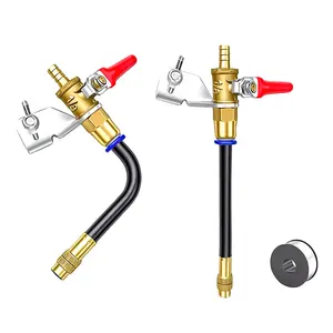 LOZLIN Angle Grinder Dust Remover Water Sprayer, 3.9" Aluminum & Brass Misting Attachment, Dual-Mode Adjustable Water Feed Power Tool Accessory for Cutting Tile, Concrete