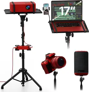 Projector Tripod Stand, Height Adjustable 27" to 62" & Floor Projector Stand, Portable Laptop Stand, Camera & Light & Ball-Joint  Well-Made, Easy-to-Adjust, DJ Rack & Music or Movie stand