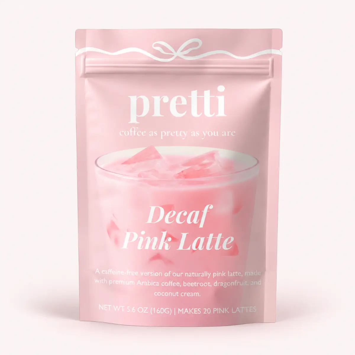 DECAF PINK LATTE - Caffeine Free, 20 Servings DECAF PINK LATTE - Caffeine Free, 20 Servings
