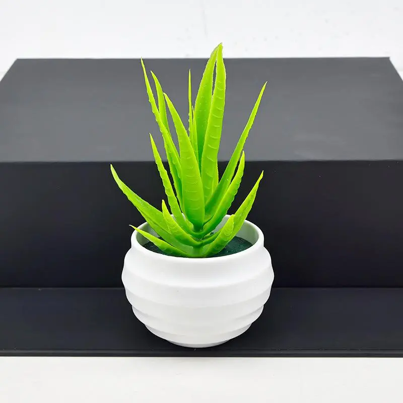 1 pcs Aloe Vera Fake Plants Artificial Small Potted for Bedroom Aesthetic  Living Room Shelf Bathroom Decor Office Desk Accessories Decorative  Decorative Fake Greenery - TikTok Shop