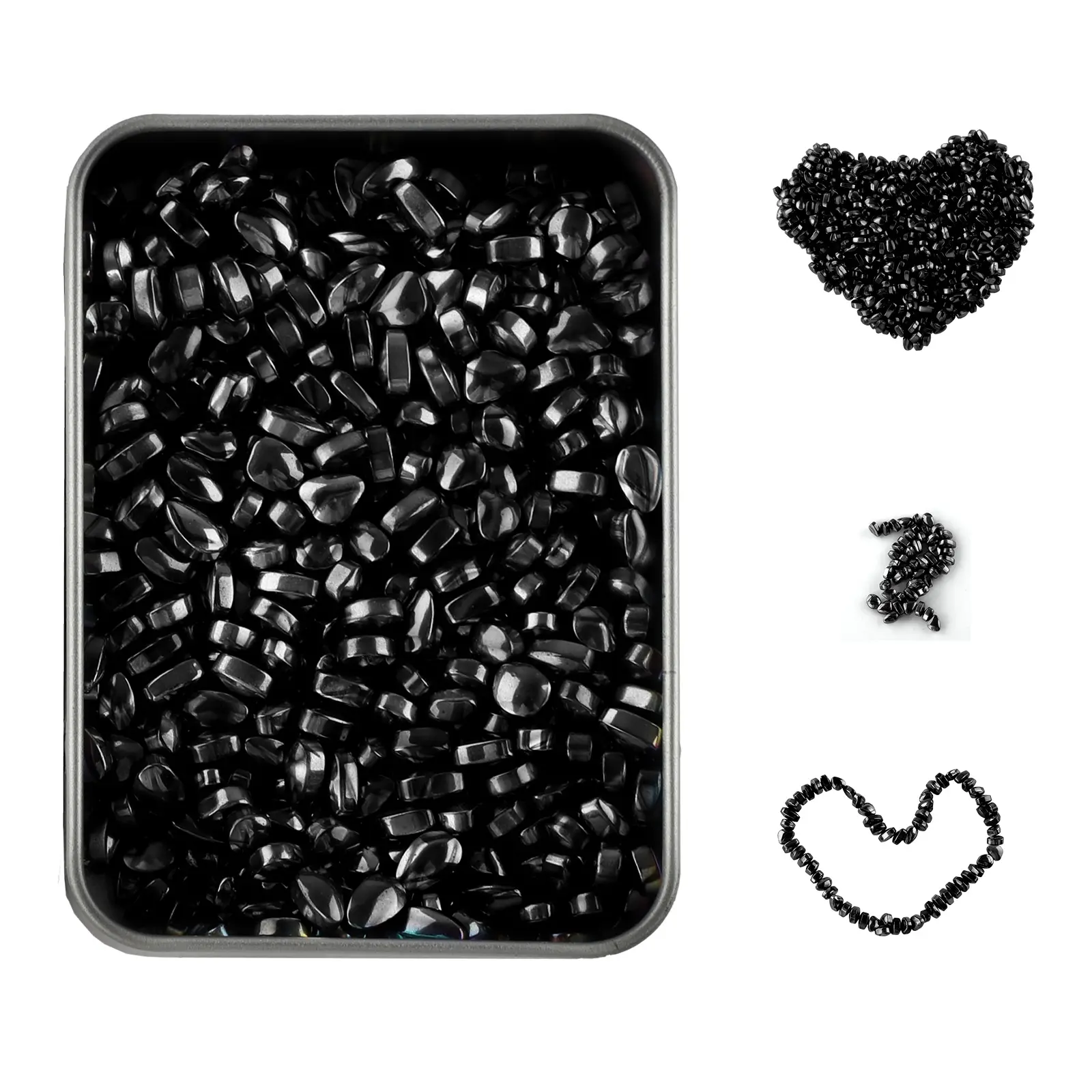 Many small stones stuck together, more than 500. Stress-relieving gadgets as gifts for friends and family. toys suitable for adults(black)