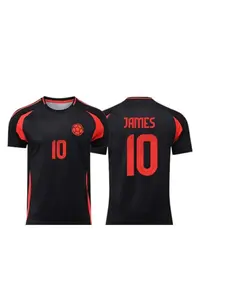 Short-sleeve t-shirt for men and women, streetwear from Colombia with high-quality 3D football print, breathable, quick-drying