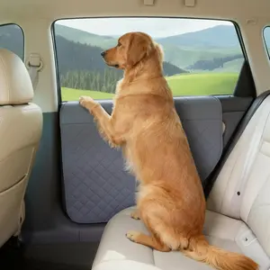 Car Door Protector for Dogs, . * . in Anti Scratch D Oxford Fabric, Door Protector from Dog Scratching, Door Guards for Cars, Compatible with SUV Pickup Trucks (Gray)