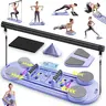 8-in-1 Foldable PVC Pilates Reformer, Portable Exercise Machine with 8-in-1 Functionality for Core Strength Training, Stomach Workout Equipment, Home Use Sport Training Equipment for Men & Women