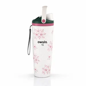 Owala Azalea 13 Masters Golf Tumbler 30oz – Stylish Vacuum Insulated FreeSip Cup for Ice Cold Drinks, Sports Activities & Daily Routine