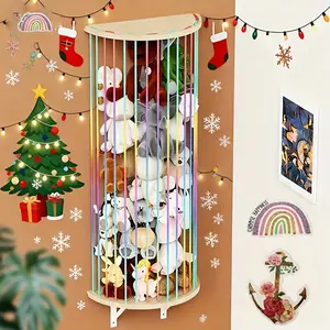 Plush Doll Storage Rack Set, Durable Storage, Adjustable Wall-Mounted Plush Animal Organizer, Living Room Bedroom Game Room Decor, Easy Installation, Holiday Gift