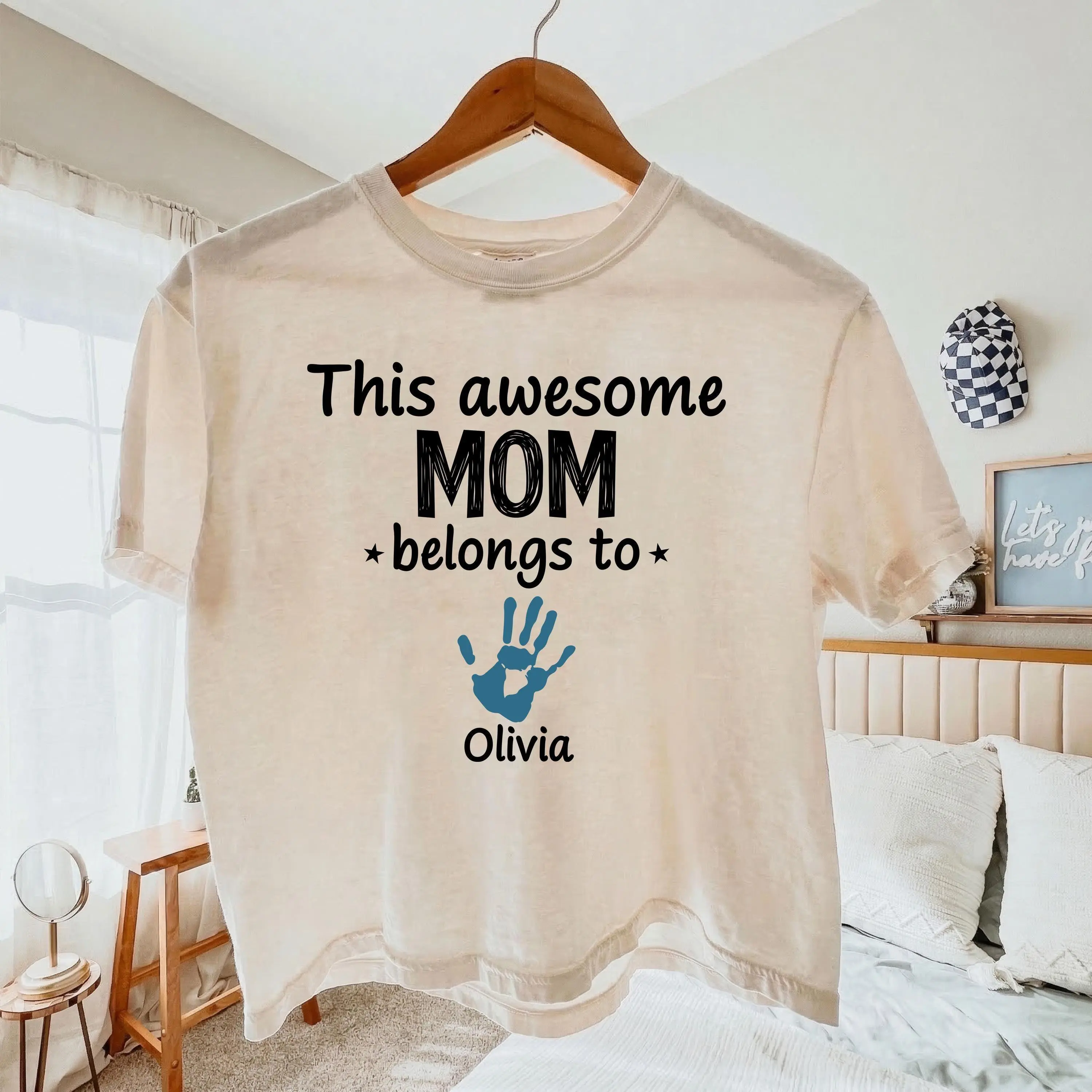 Personalized Mom Shirt Comfort Colors Boxy Crop Custom Kids Names Tee, Y2k outfit, Vintage Graphic Tee, Streetwear Unisex Tee, Daily Wear T-Shirt