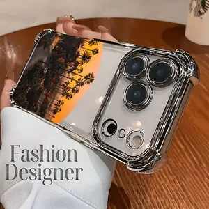 A modern design case for iPhone with a western sunset pattern, made of soft and transparent TPU that is fully protective and shock-resistant. For iPhone 17 PRO MAX and iPhone 16 15 14 13 12 11 PRO MAX PLUS and 16E 17 AIR Series.