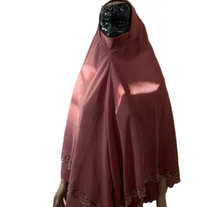 Beautiful Shiffon Hijab with Stones - Malaysia Style Large Hijab in Elegant Design Two Layers Hijab Color