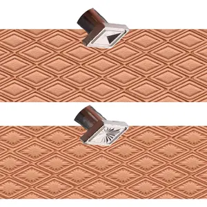 Leather Stamping Tools,2 Pack Professional Leather Stamps for Craft Working(84-18+87-38)