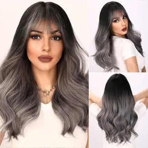 【Londyn】 Gray Gradient Deep Wave Curly Wig - 22 Inch | SM6057 | Popinrow