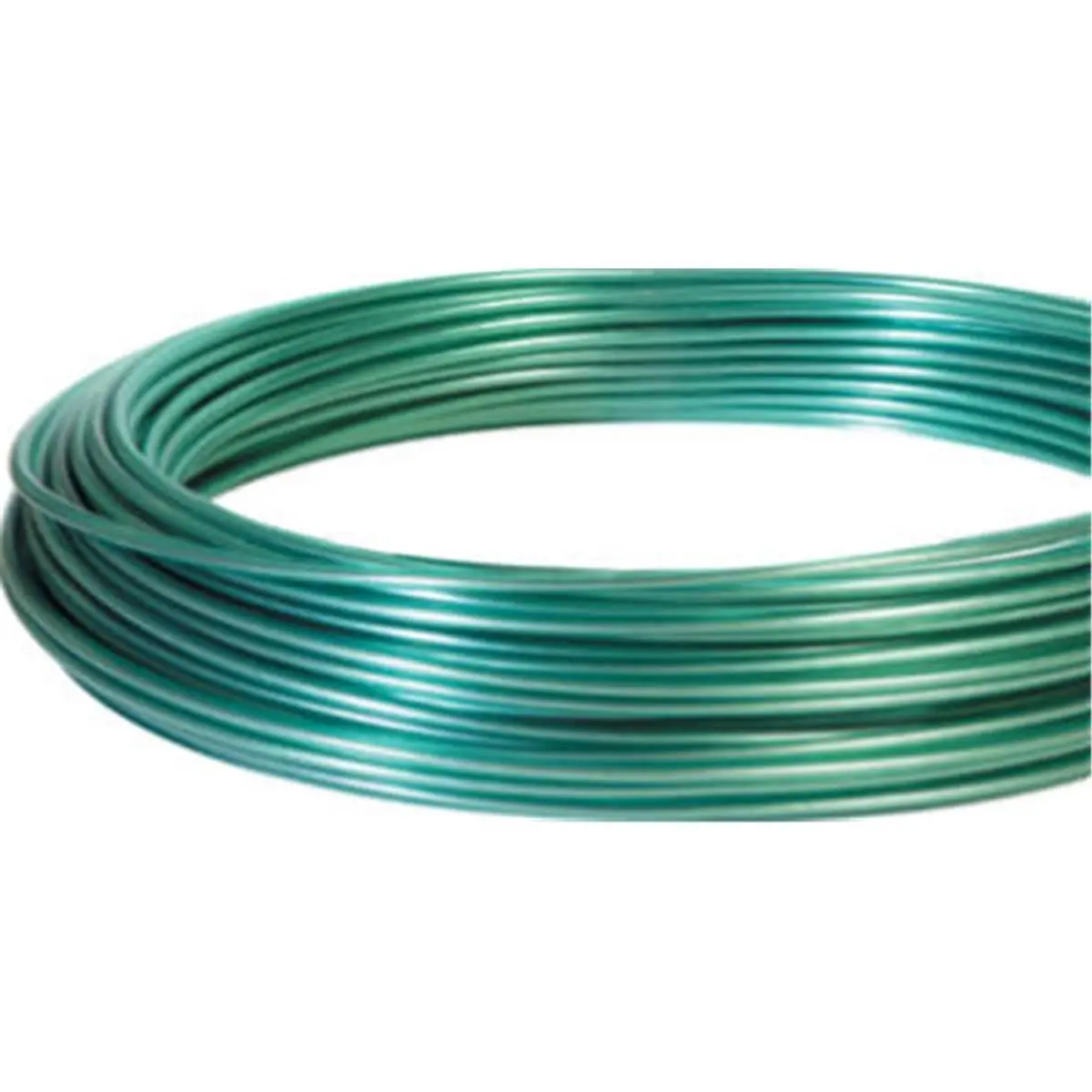 212 MAIN 100 ft Green Vinyl Jacketed Clothesline Rope - Vinyl Jacketed Wire Rope for Sailing, Water Sports
