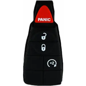 Replacement Keyless Remote Fob Key Shell Case Replacement Fit for Dodge Durango Grand Caravan Journey Ram 1500 2500 3500 Jeep Grand Cherokee Ram 1500 IYZC01C M3N5WY783X GQ4-53T (only 1 Piece)